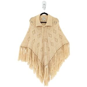 Free people eyelet poncho O/S
